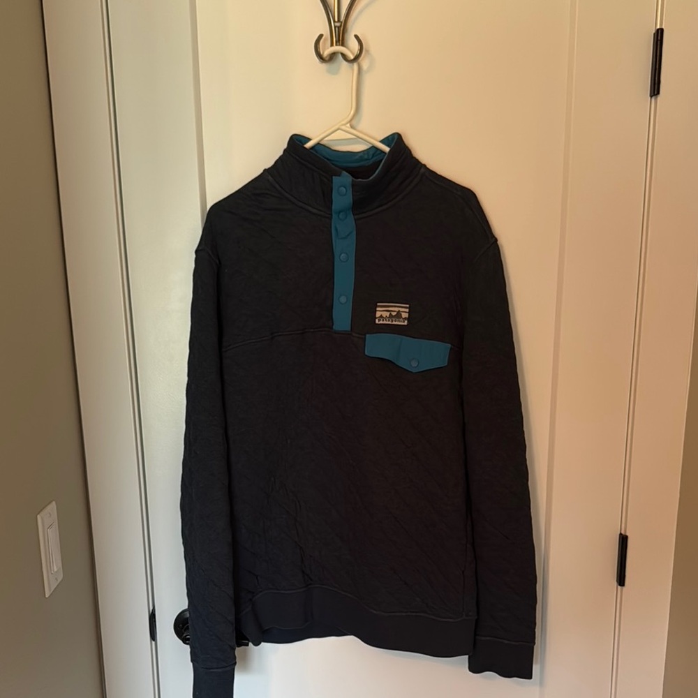 Navy and Teal Pullover Sweater